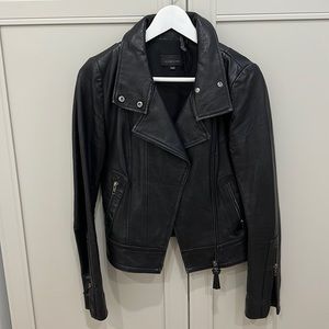 Maclage black leather jacket - size XS